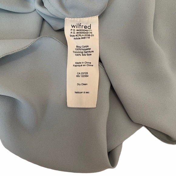 Aritzia Wilfred Sèvres Blouse in mint green - Picture 8 of 14